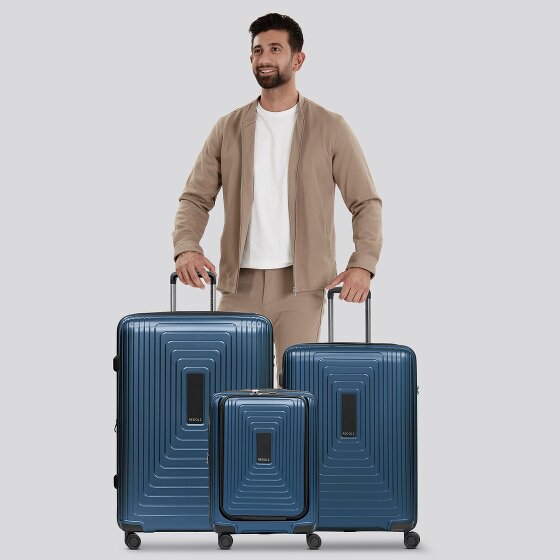 Redolz Essentials 14 4 roulettes Set de valises 3 pièces avec soufflet d'extension