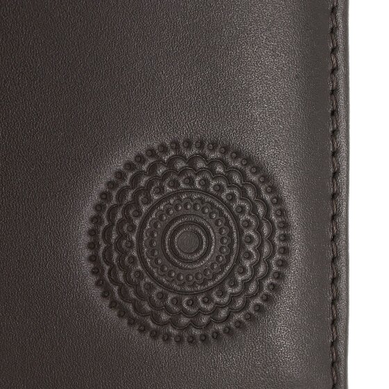 oxmox Leather Porte-monnaie Protection RFID Cuir véritable 10 cm