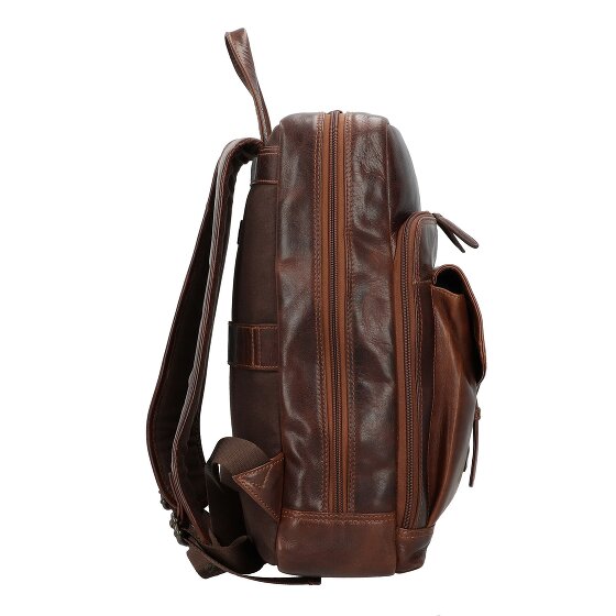 Greenburry Rugged Sac à dos professionnel Cuir 39 cm Compartiment pour ordinateur portable