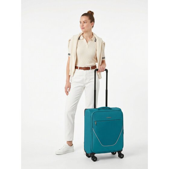 Stratic taska 4 roues Valise cabine S 55 cm avec soufflet d'extension