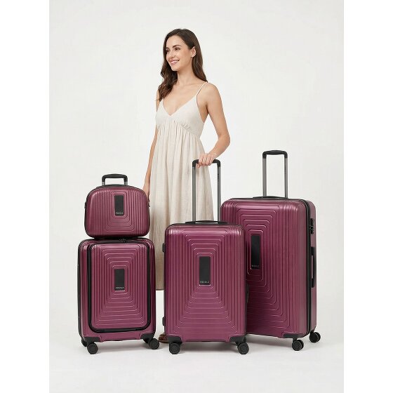 Redolz Essentials14 Set de valises à 4 roulettes Beautycase 4pcs avec soufflet extensible Laptopfach