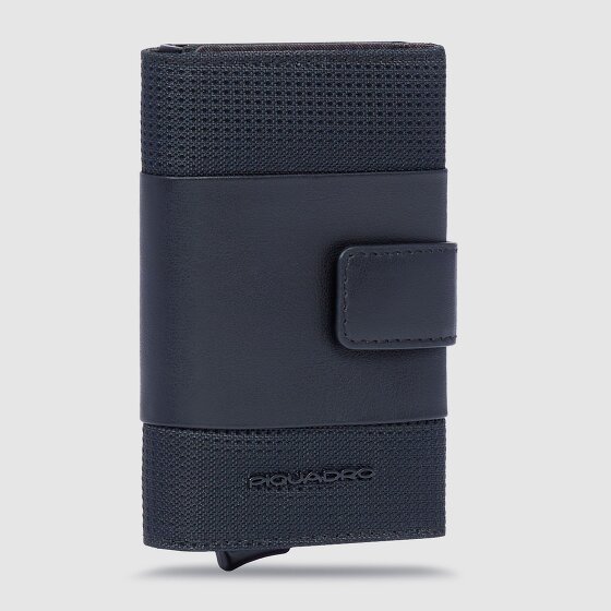 Piquadro PQ-Earth Étui pour cartes de crédit Protection RFID Cuir véritable 6.5 cm