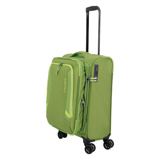 Travelite Corsiica 4 roulettes Trolley de cabine S 55 cm avec soufflet d'extension
