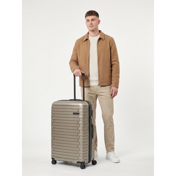 Pactastic Collection 04 THE LARGE + 4 roues Valise cabine L 75 cm '"avec soufflet d''extension"'