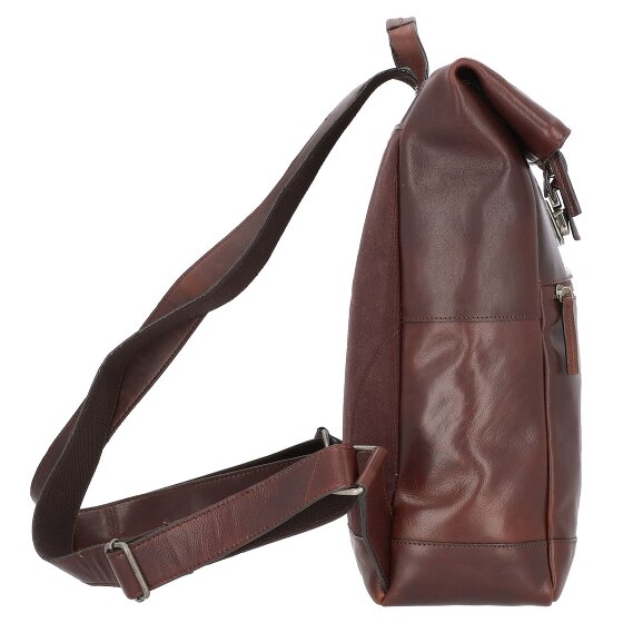 Leonhard Heyden Roma Sac à dos professionnel Cuir 40 cm Compartiment pour ordinateur portable