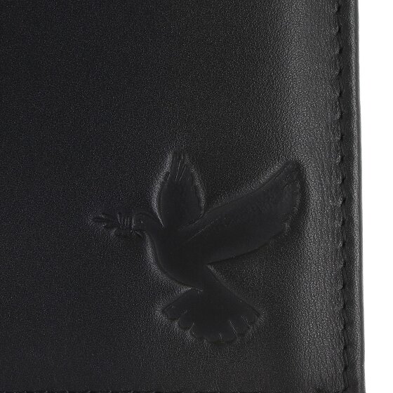 oxmox Leather Porte-monnaie Protection RFID Cuir véritable 13 cm
