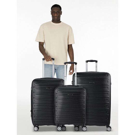 Benzi 5493 4 roulettes Set de valises 3 pièces avec soufflet d'extension