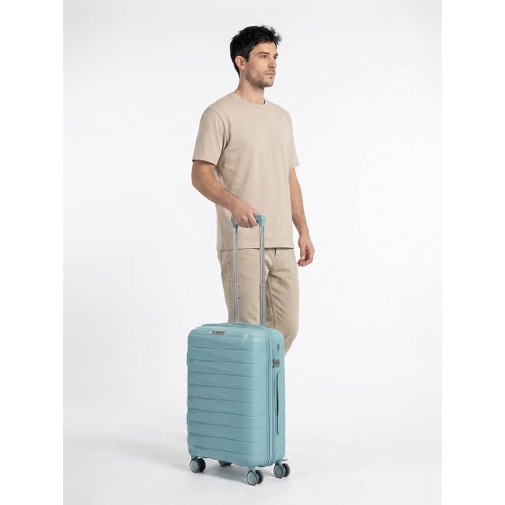 Franky London 4 roues Valise cabine S 55 cm avec soufflet d'extension