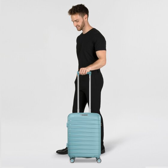 Franky London 4 roulettes Trolley de cabine S 55 cm avec soufflet d'extension