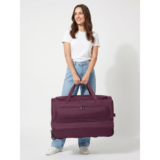 Redolz Sac de voyage Duffle Essentials à 2 roues, 70 cm de long, avec soufflet d'extension