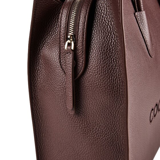 Coccinelle Myrtha Sac à bandoulière Cuir véritable 40 cm Compartiment ordinateur