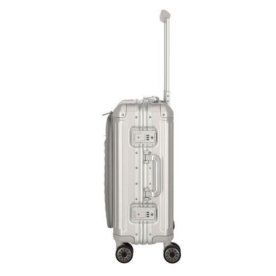Travelite Valise cabine Next à 4 roues en Aluminium, 55 cm, compartiment pour ordinateur portable