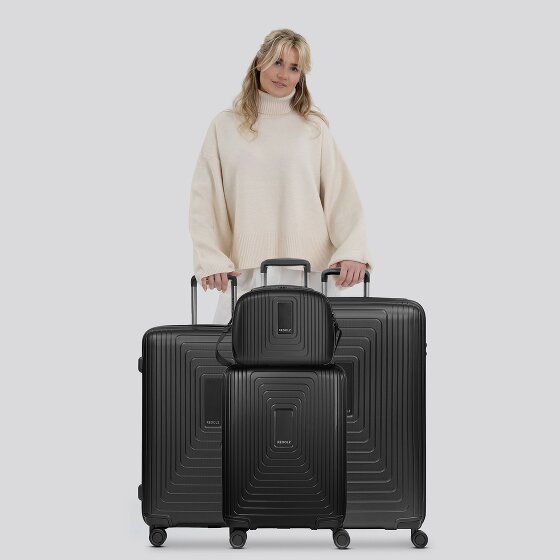 Redolz Essentials 14 Set de valises à 4 roulettes + Beautycase 4 pcs. avec soufflet extensible