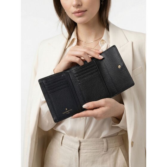 Lazarotti Porte-monnaie « Bologna » en cuir XL avec compartiment à fermeture éclair sur tout le pourtour, Cuir, 14 cm