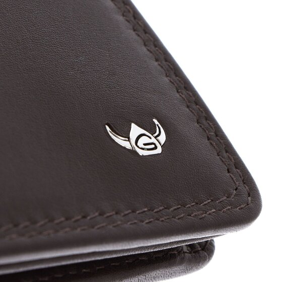 Golden Head Polo Porte-monnaie Protection RFID Cuir véritable 12 cm