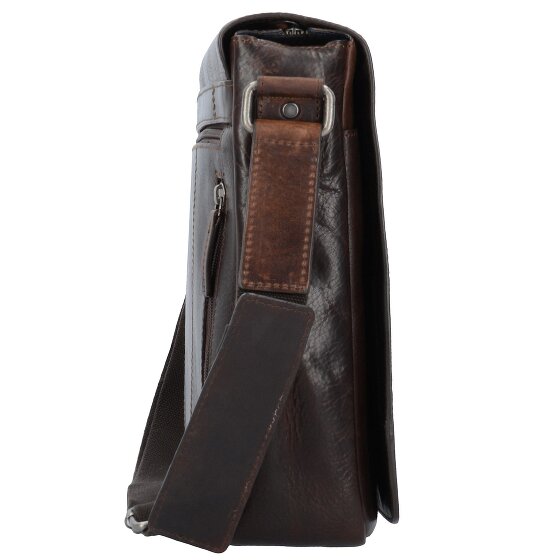 Leonhard Heyden Roma Messenger en cuir 38 cm compartiment pour ordinateur portable