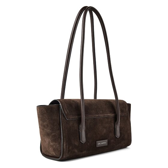 Karl Lagerfeld Signature Sac à bandoulière Cuir véritable 34 cm