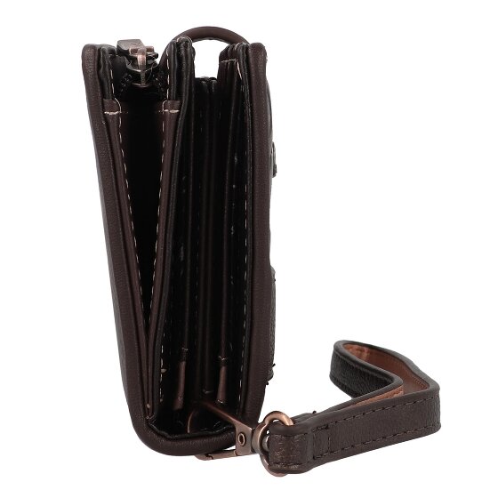 Anekke Shoen Brown Porte-monnaie Protection RFID 19 cm
