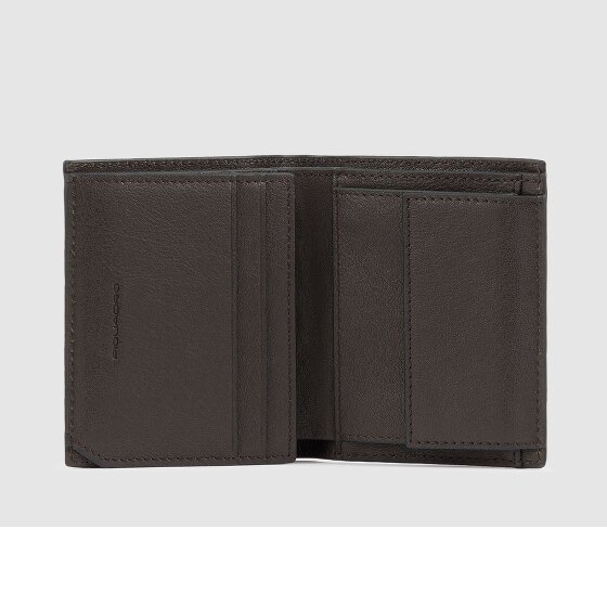 Piquadro Black Square Porte-monnaie Protection RFID Cuir 8.5 cm
