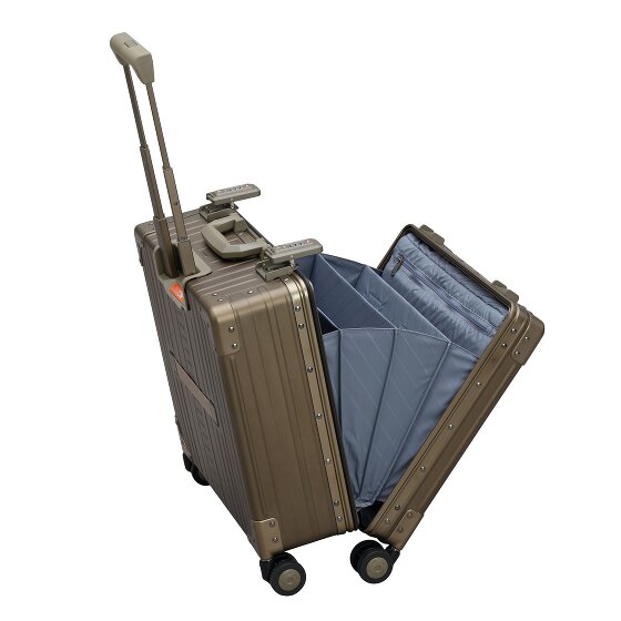 Aleon Valise business de luxe à 4 roues en Aluminium, 45 cm