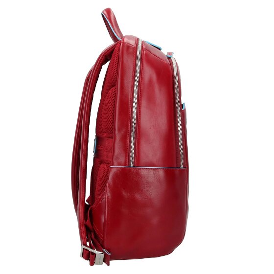 Piquadro Blue Square Sac à dos en cuir 39 cm Compartiment pour ordinateur portable