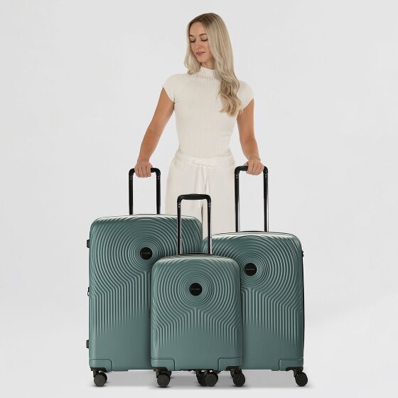 Gabol Radar 4 roulettes Set de valises 3 pièces avec soufflet d'extension