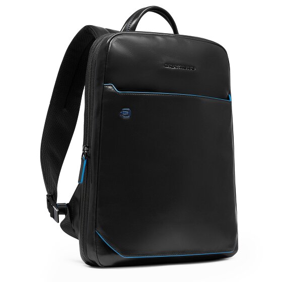 Piquadro Blue Square Daypack Protection RFID Cuir 37 cm Compartiment pour ordinateur portable