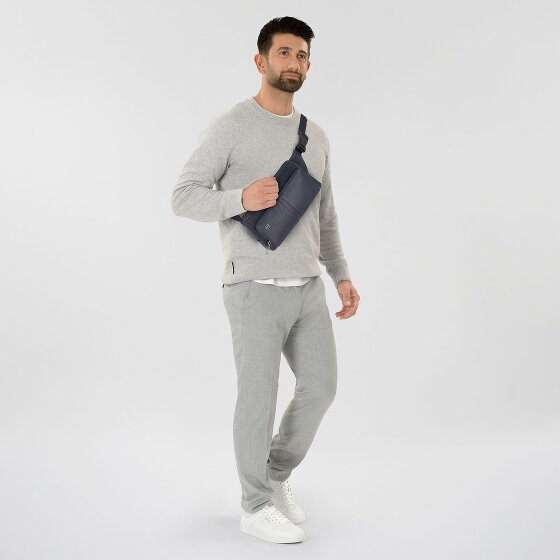 Piquadro Wollem Sac banane Protection RFID Cuir 27 cm