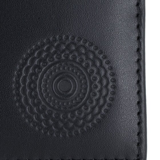 oxmox Leather Porte-monnaie Protection RFID Cuir véritable 11 cm