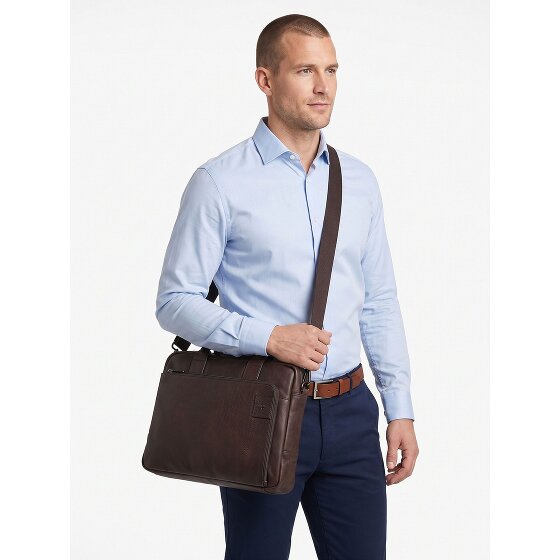 Strellson Hyde Park 1.0 Attaché-case Cuir véritable 39 cm Compartiment ordinateur