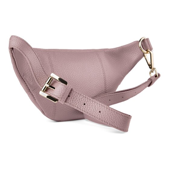 Lazarotti Sac banane en cuir « Bologna » à double fermeture éclair, à porter en bandoulière, 25 cm