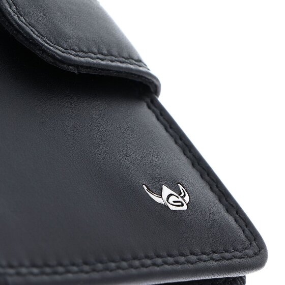Golden Head Polo Étui pour cartes de crédit Protection RFID Cuir véritable 8 cm