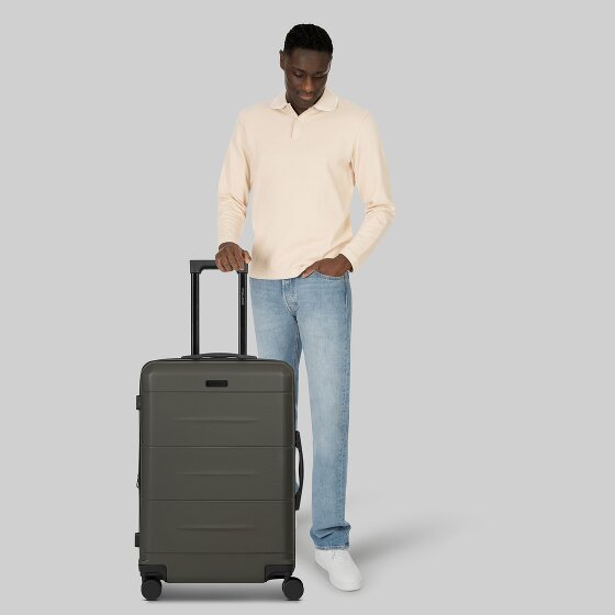 Police London 4 roues Valise cabine 64 cm avec soufflet d'extension