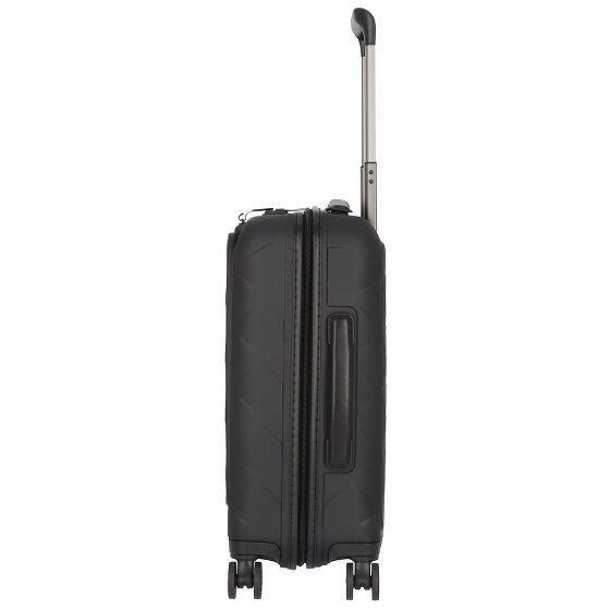 Stratic Leather & More 4 roulettes Trolley de cabine 55 cm Compartiment pour ordinateur portable