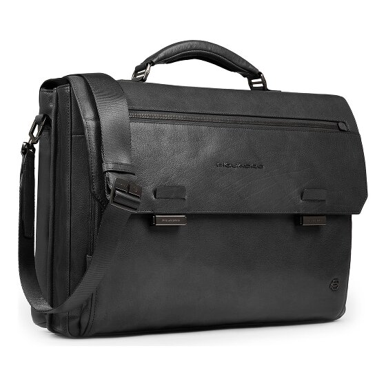Piquadro Solm Attaché-case Cuir véritable 42 cm Compartiment ordinateur