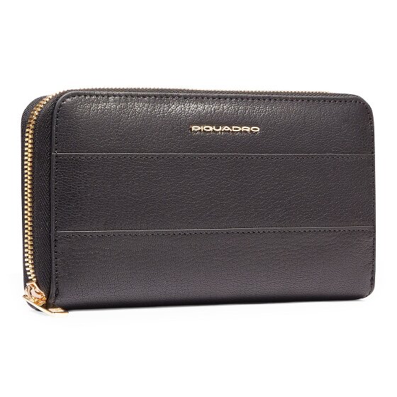 Piquadro Patricia Porte-monnaie Protection RFID Cuir véritable 19 cm