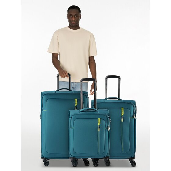 American Tourister Nitestream 4 roulettes Set de valises 3 pièces avec soufflet d'extension