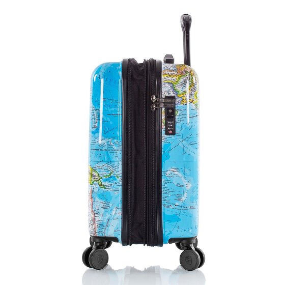 Heys Black Camo 4 roulettes Trolley de cabine S 53 cm avec soufflet d'extension