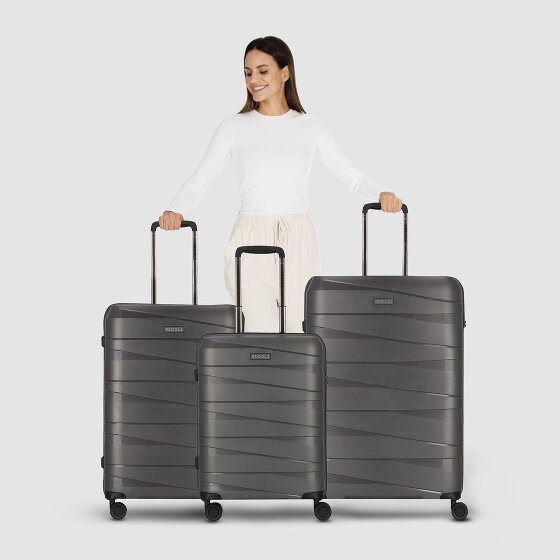 Redolz Essentials 10 3-SET 4 roulettes Set de valises 3 pièces