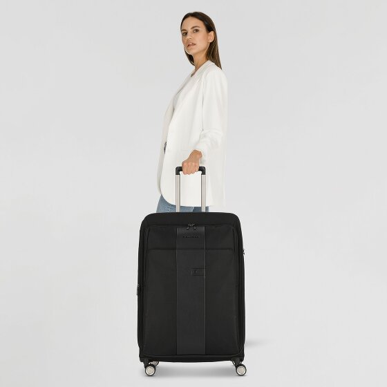 Piquadro Brief 4 roulettes Trolley 78 cm avec soufflet d'extension