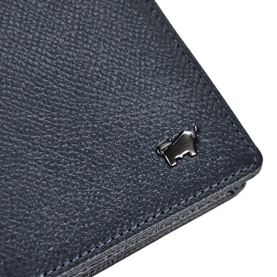 Braun Büffel Robin Étui pour cartes de crédit Protection RFID Cuir véritable 8 cm