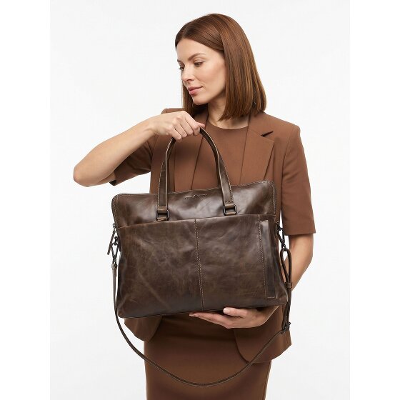 Greenburry Newport Attaché-case Cuir véritable 39 cm Compartiment ordinateur