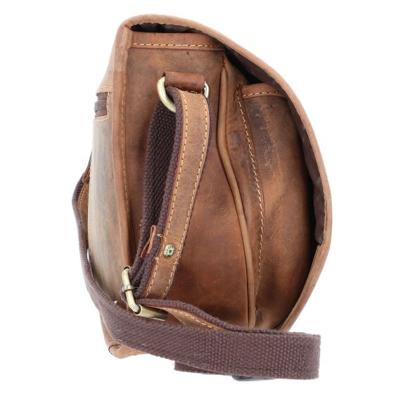 Greenburry Vintage Hunting Bag Sac à bandoulière en cuir 30 cm