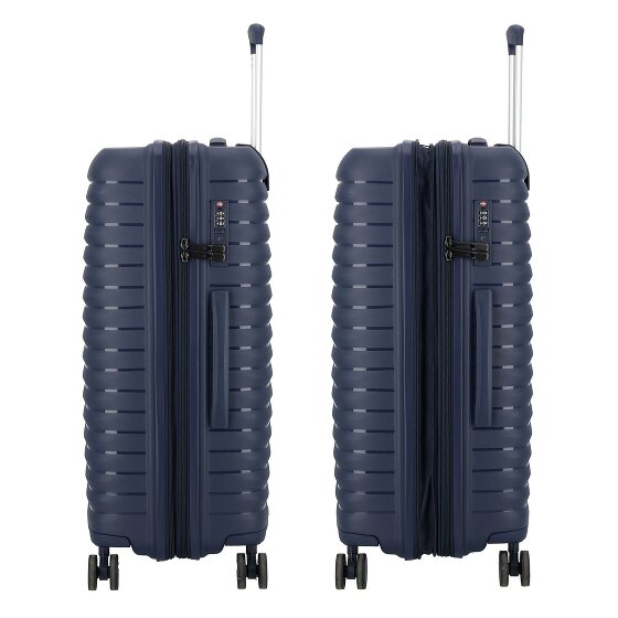 d&n Travel Line 4500 4 roulettes Set de valises 3 pièces avec soufflet d'extension