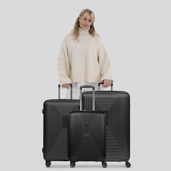 Redolz Essentials 14 4 roulettes Set de valises 3 pièces avec soufflet d'extension
