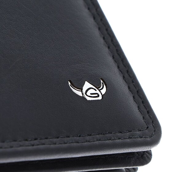 Golden Head Polo Porte-monnaie Protection RFID Cuir véritable 10 cm