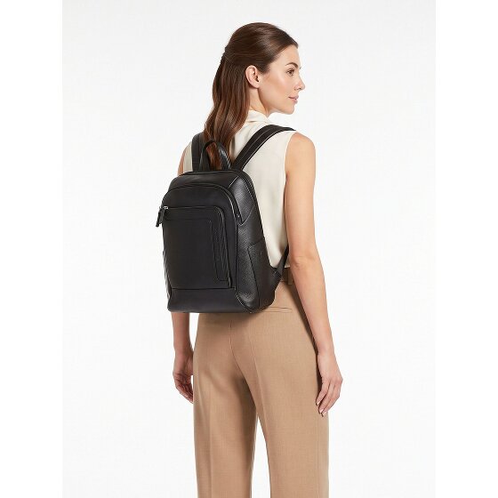 Piquadro Daypack Cuir véritable 39 cm Compartiment ordinateur