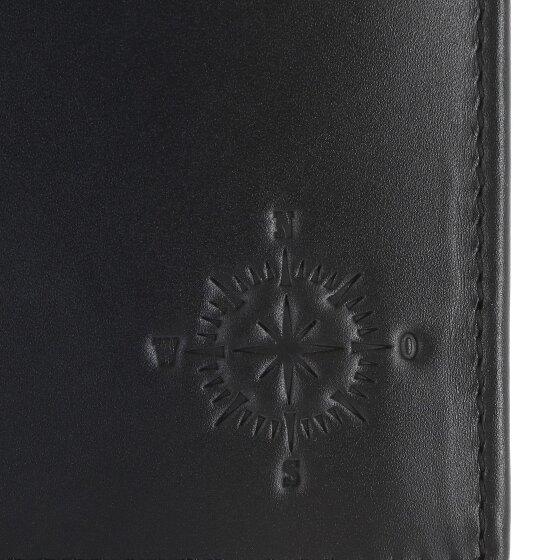 oxmox Leather Porte-monnaie Protection RFID Cuir véritable 13 cm