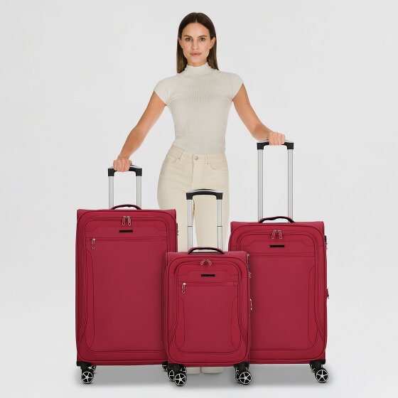 Cocoono Monterrey 4 roulettes Set de valises 3 pièces avec soufflet d'extension