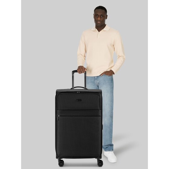 bugatti Valencia Soft 4 roues Valise cabine L 75 cm avec soufflet d'extension